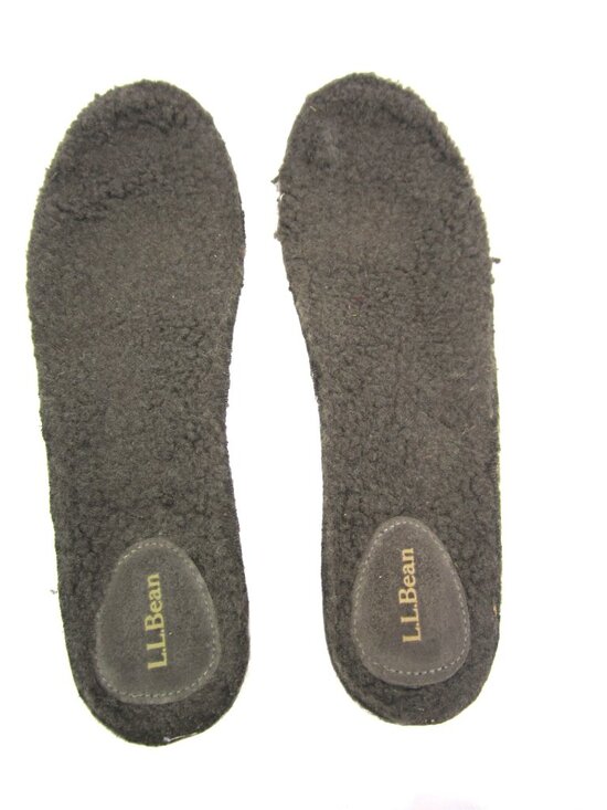 LL Bean EUC Mens Size 11 M Brown Mountain Slippers Scuffs Ash Brown Fleece Lined main image 6